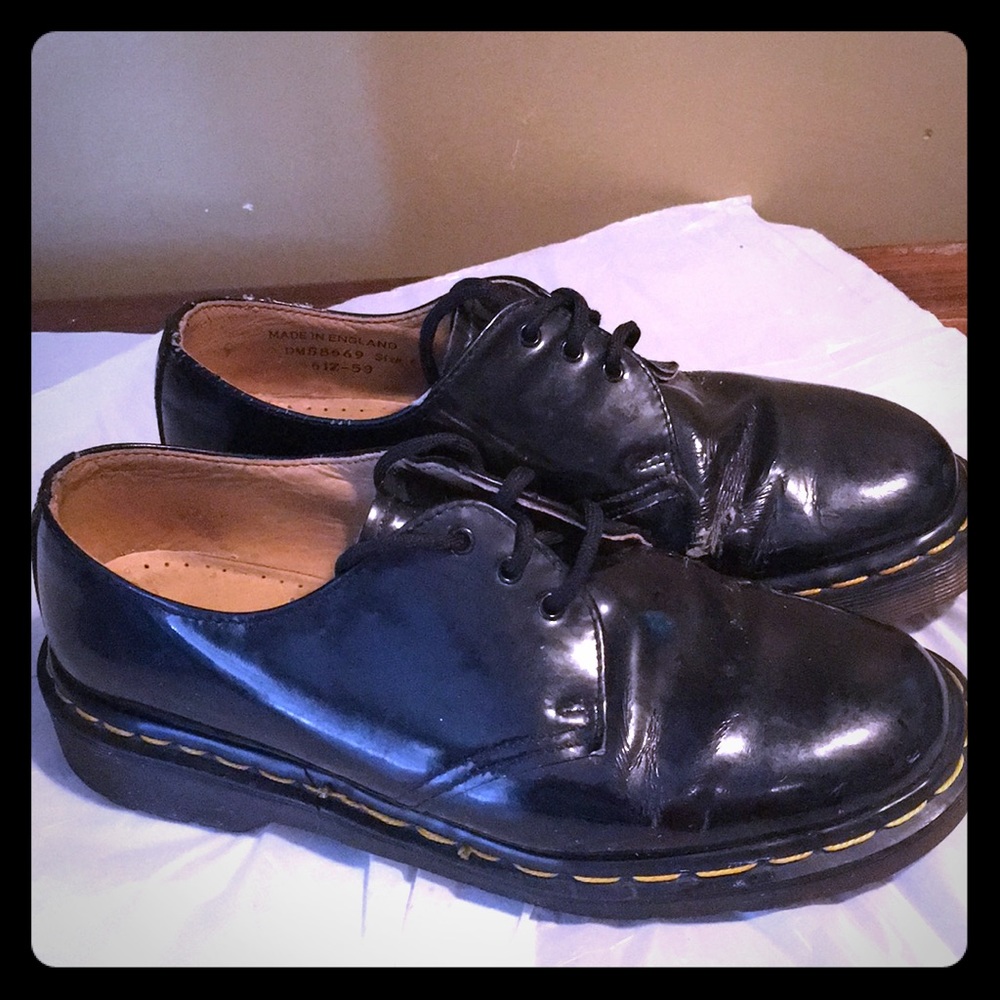 Patent leather three hole Dr. Martens